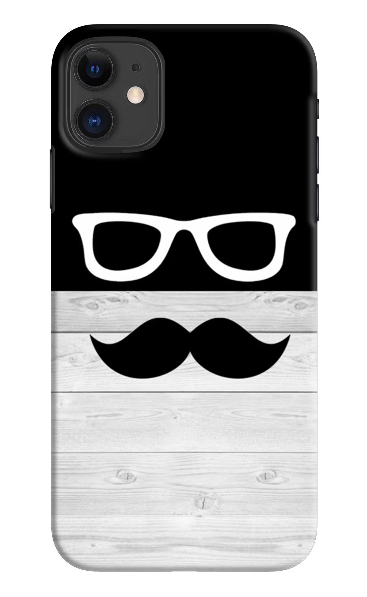 Mustache iPhone 11 Hard Case Back Cover by Casekaro