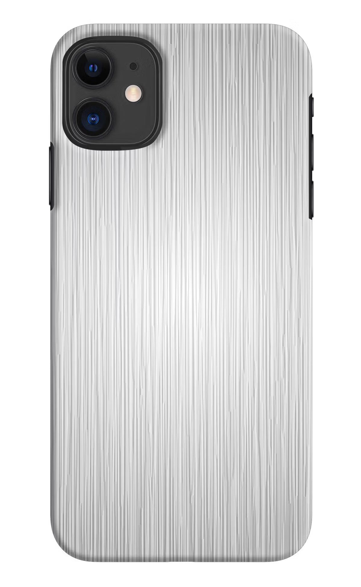 Wooden Grey Texture iPhone 11 Hard Case Back Cover by Casekaro