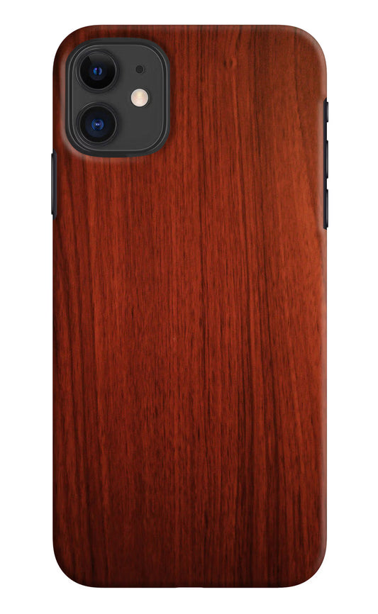 Wooden Plain Pattern iPhone 11 Hard Case Back Cover by Casekaro