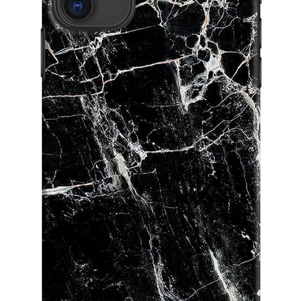 Black Marble Texture iPhone 11 Hard Case Back Cover by Casekaro