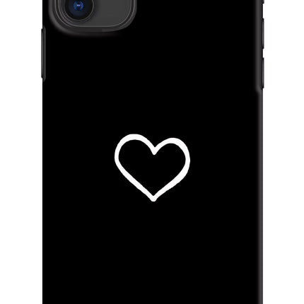 Heart iPhone 11 Hard Case Back Cover by Casekaro