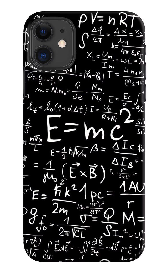 Physics Formula iPhone 11 Hard Case Back Cover by Casekaro