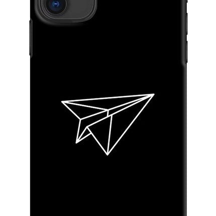 Paper Plane White iPhone 11 Hard Case Back Cover by Casekaro