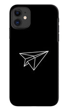 Paper Plane White iPhone 11 Hard Case Back Cover by Casekaro