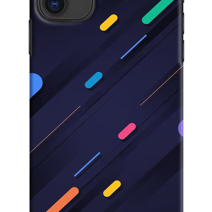 Abstract Design iPhone 11 Hard Case Back Cover by Casekaro
