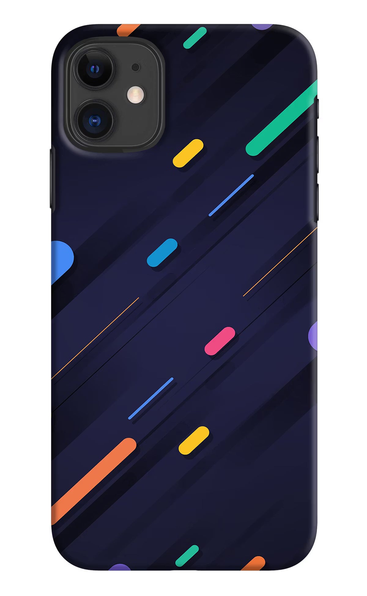 Abstract Design iPhone 11 Hard Case Back Cover by Casekaro