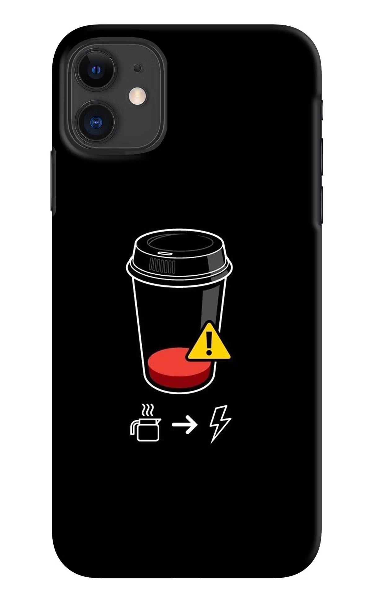 Coffee iPhone 11 Hard Case Back Cover by Casekaro
