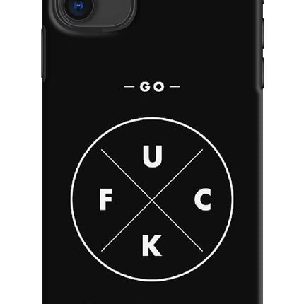 Go Fuck Yourself iPhone 11 Hard Case Back Cover by Casekaro