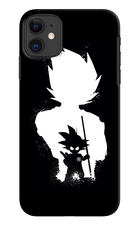 Goku Shadow iPhone 11 Hard Case Back Cover by Casekaro