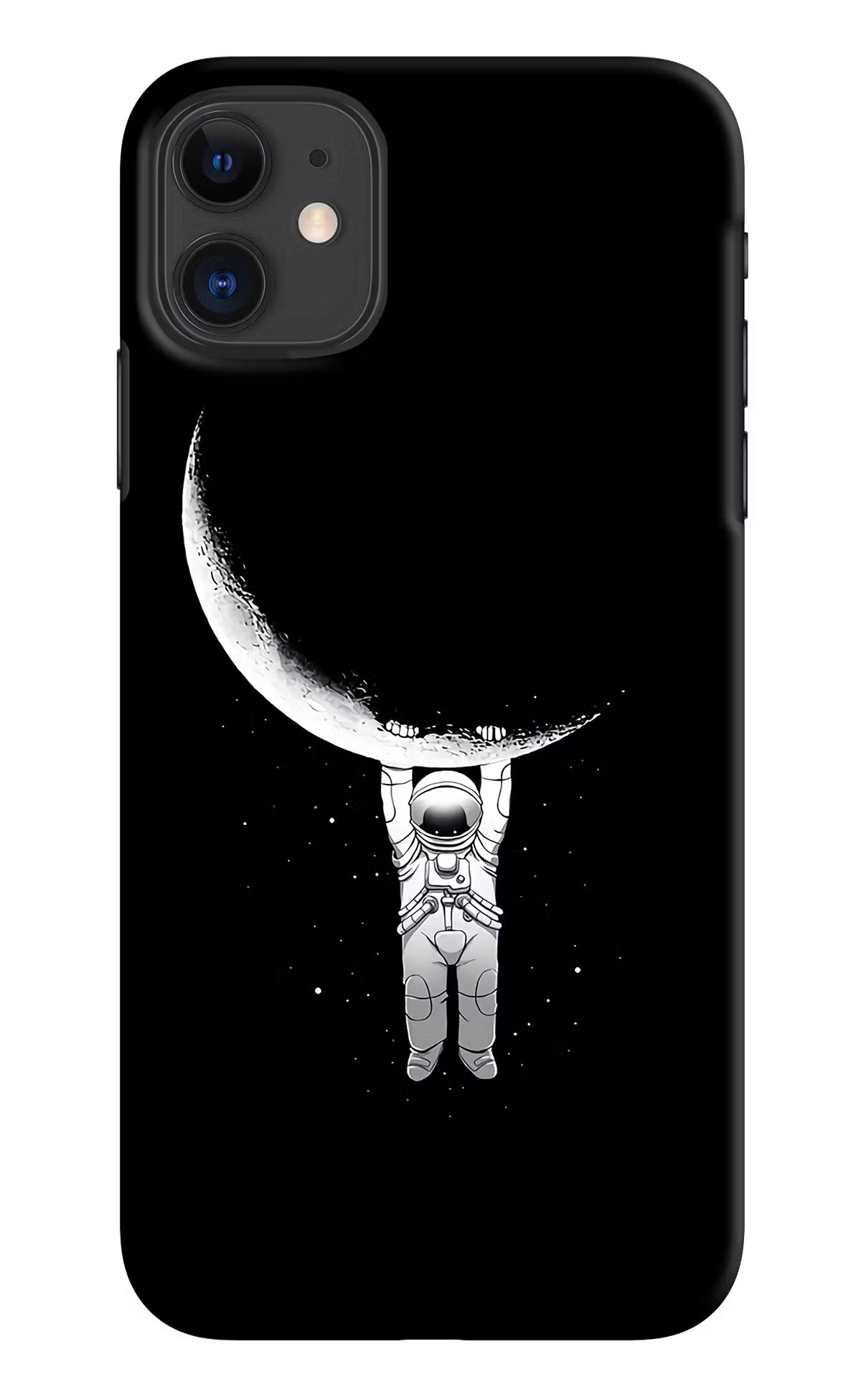 Moon Space iPhone 11 Hard Case Back Cover by Casekaro