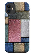 Multicolor Jeans iPhone 11 Hard Case Back Cover by Casekaro