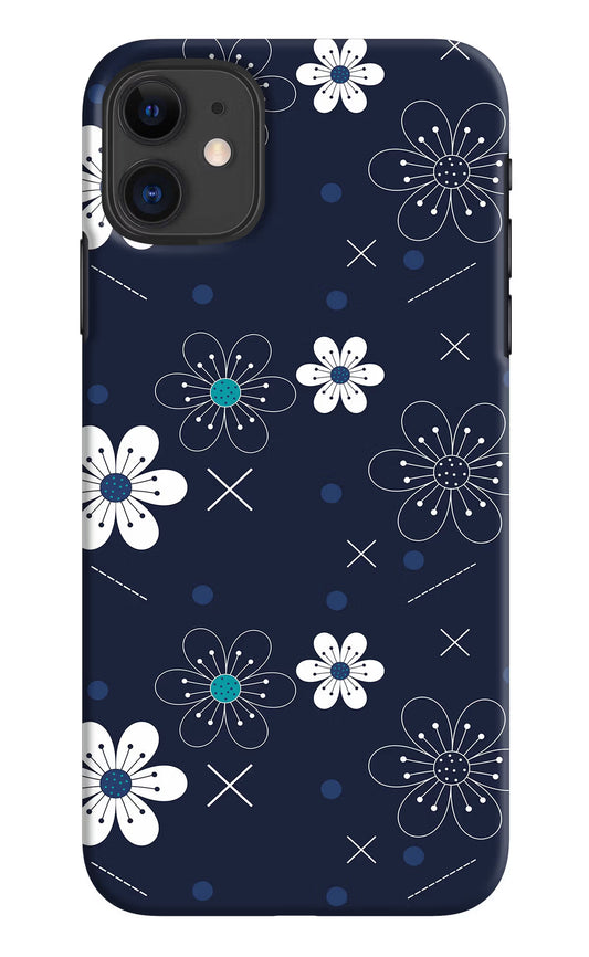Flowers iPhone 11 Hard Case Back Cover by Casekaro