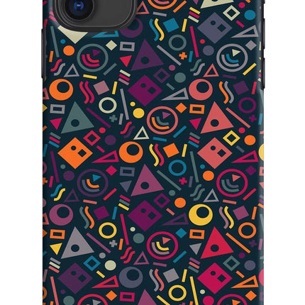Geometric Abstract iPhone 11 Hard Case Back Cover by Casekaro