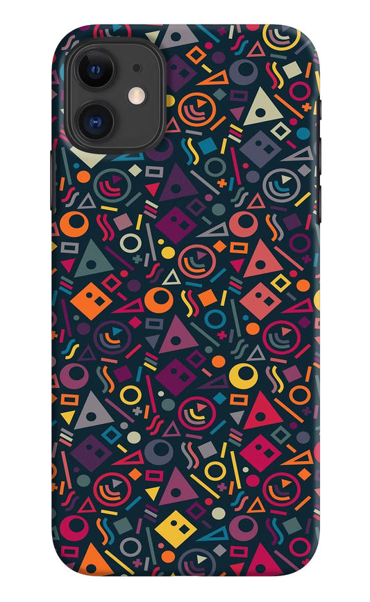 Geometric Abstract iPhone 11 Hard Case Back Cover by Casekaro