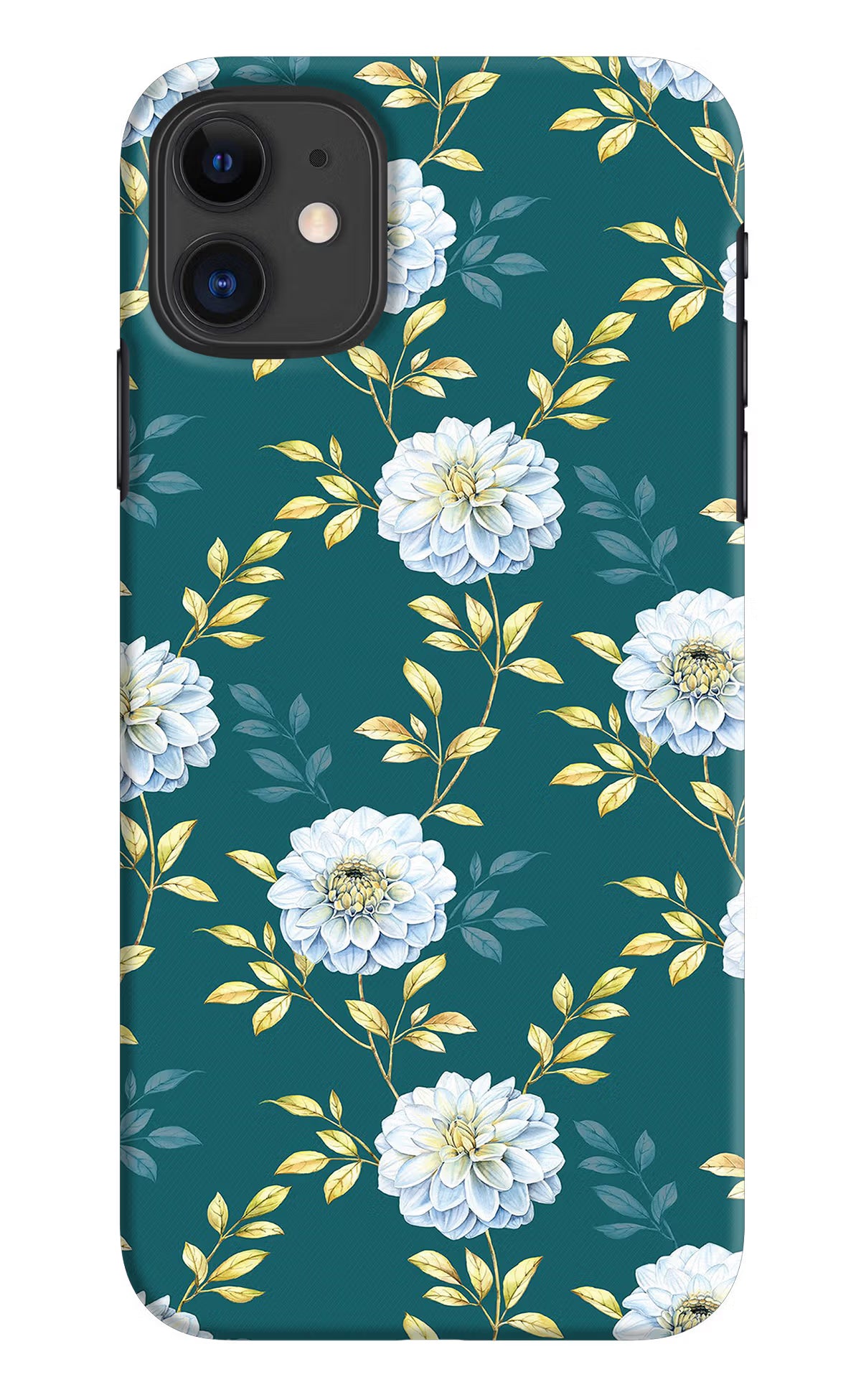 Flowers iPhone 11 Hard Case Back Cover by Casekaro
