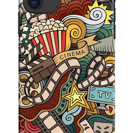 Cinema Abstract iPhone 11 Hard Case Back Cover by Casekaro