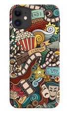 Cinema Abstract iPhone 11 Hard Case Back Cover by Casekaro