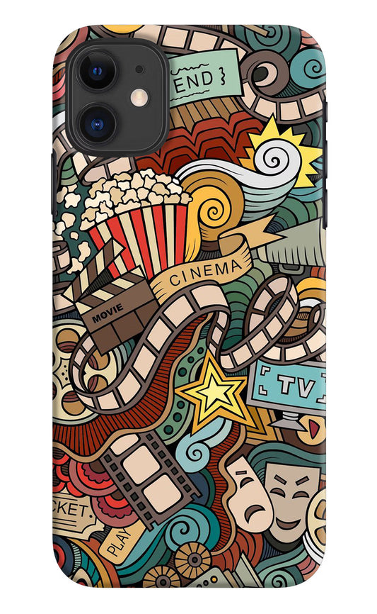 Cinema Abstract iPhone 11 Hard Case Back Cover by Casekaro