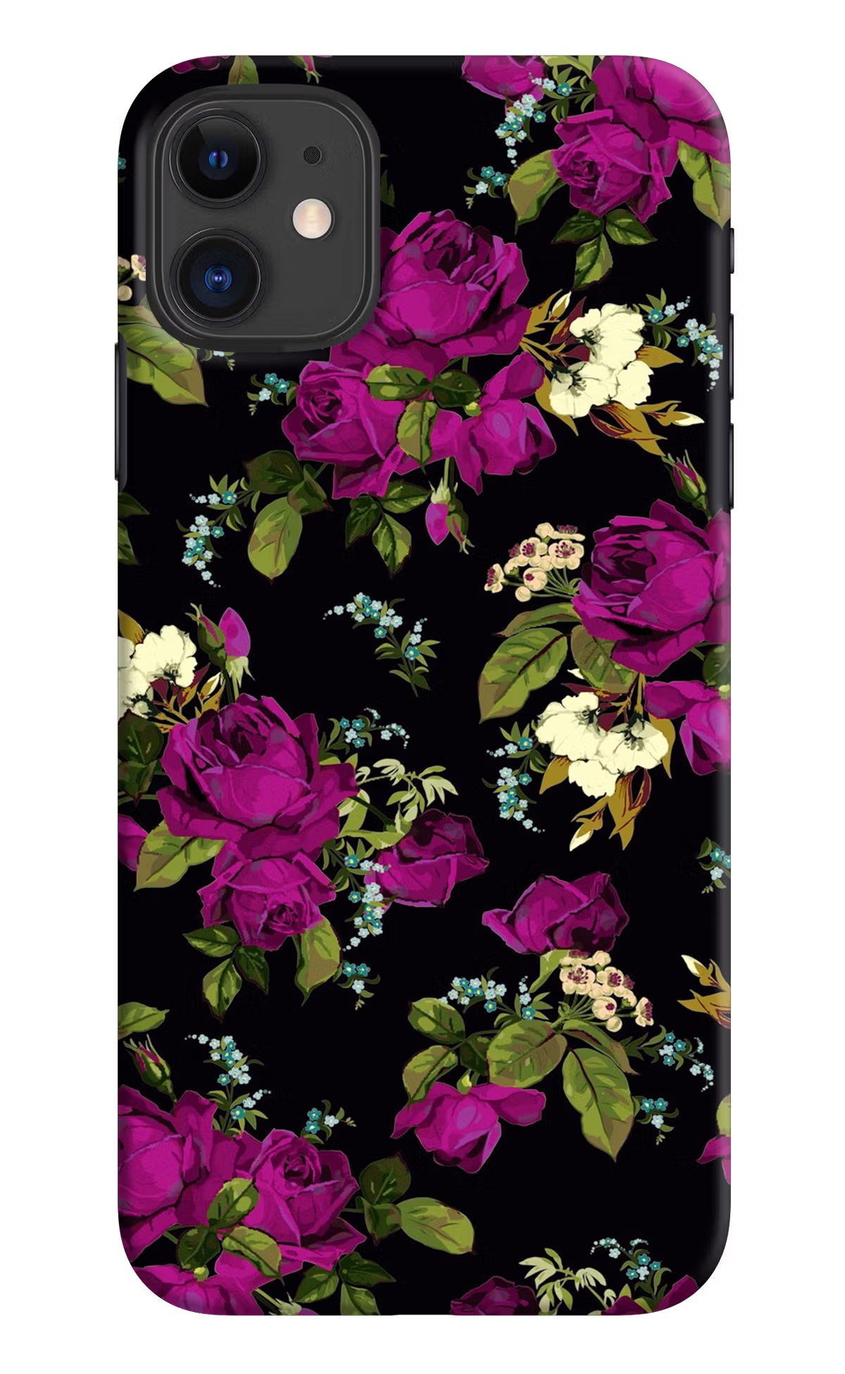Flowers iPhone 11 Hard Case Back Cover by Casekaro