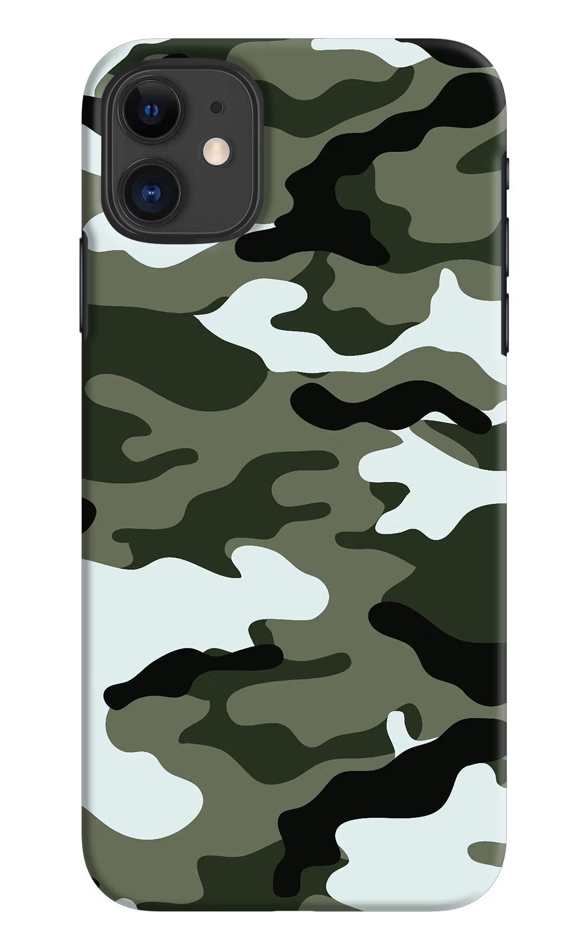 Camouflage iPhone 11 Hard Case Back Cover by Casekaro