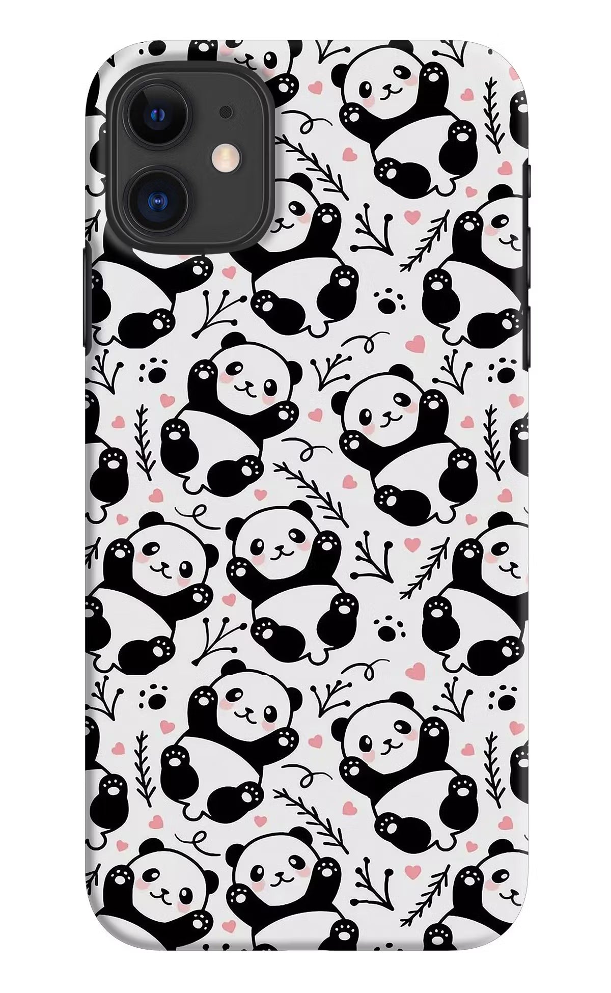 Cute Panda iPhone 11 Hard Case Back Cover by Casekaro