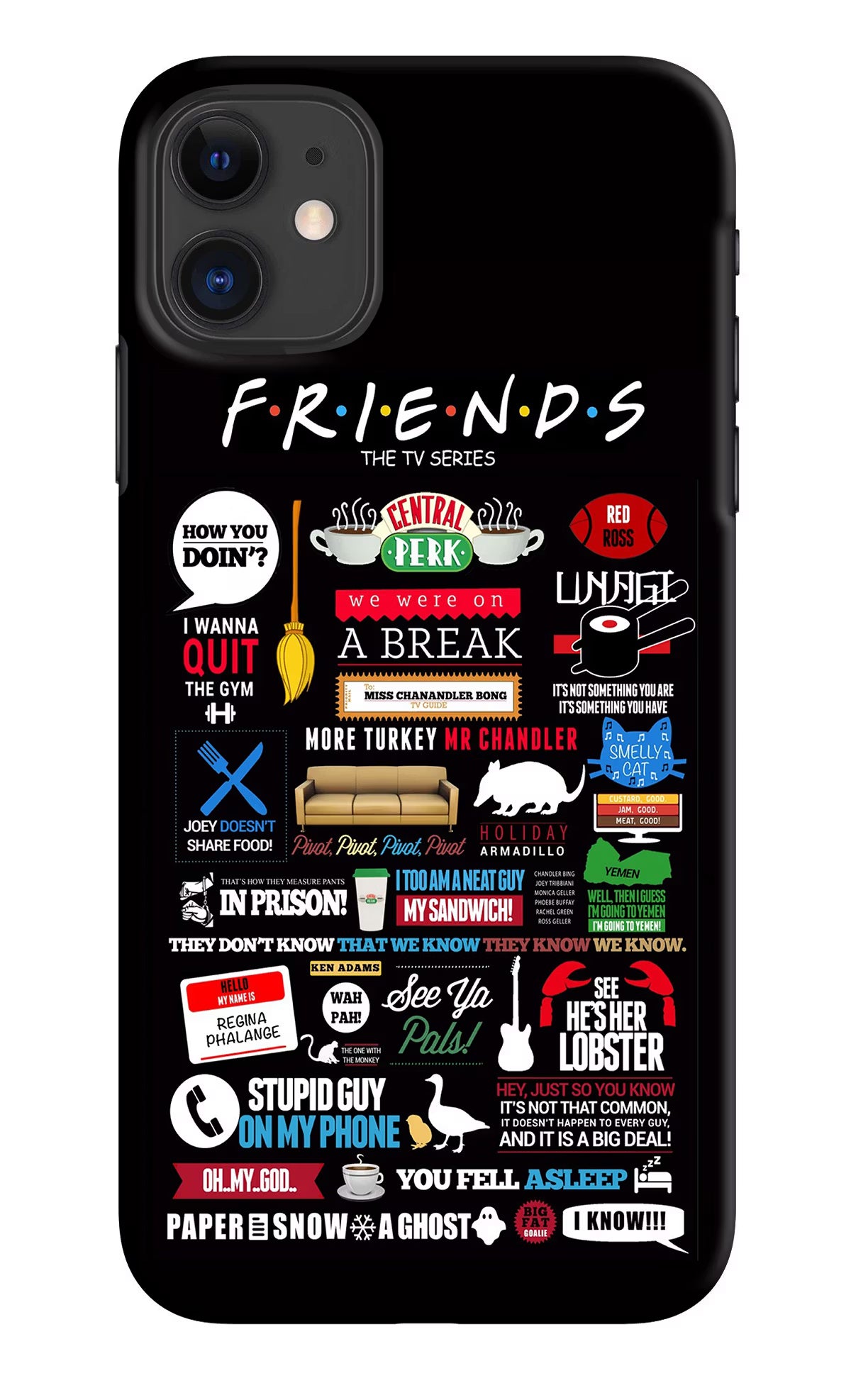 FRIENDS iPhone 11 Hard Case Back Cover by Casekaro