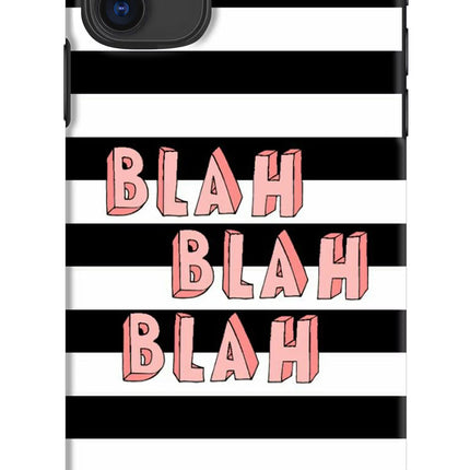Blah Blah Blah iPhone 11 Hard Case Back Cover by Casekaro
