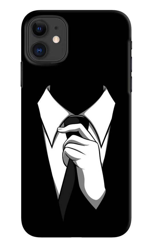 Black Tie iPhone 11 Hard Case Back Cover by Casekaro