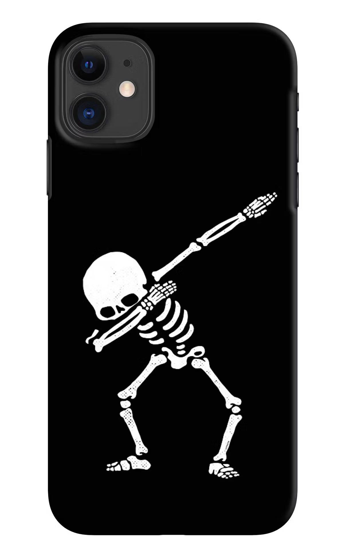 Dabbing Skeleton Art iPhone 11 Hard Case Back Cover by Casekaro
