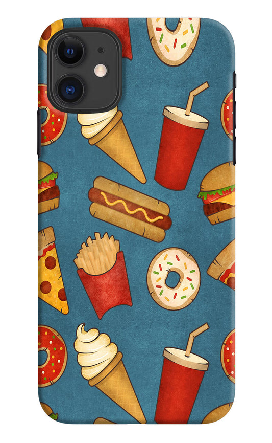 Foodie iPhone 11 Hard Case Back Cover by Casekaro