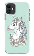 Unicorn Wallpaper iPhone 11 Hard Case Back Cover by Casekaro