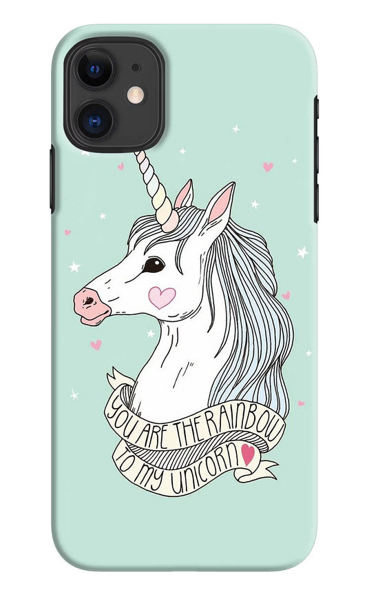 Unicorn Wallpaper iPhone 11 Hard Case Back Cover by Casekaro