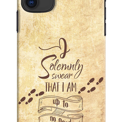 I Solemnly swear that i up to no good iPhone 11 Hard Case Back Cover by Casekaro