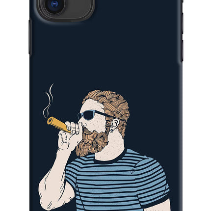 Smoking iPhone 11 Hard Case Back Cover by Casekaro