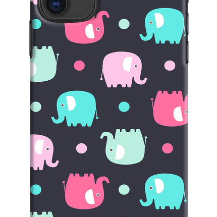 Elephants iPhone 11 Hard Case Back Cover by Casekaro