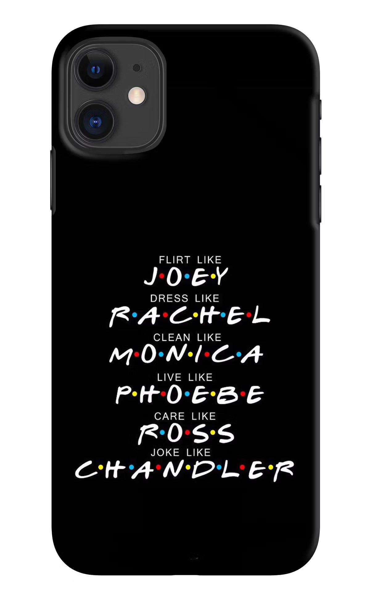 FRIENDS Character iPhone 11 Hard Case Back Cover by Casekaro