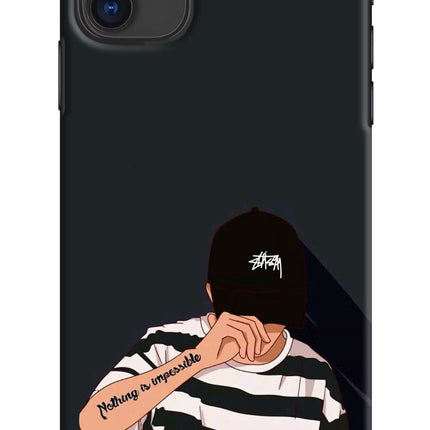 Aesthetic Boy iPhone 11 Hard Case Back Cover by Casekaro