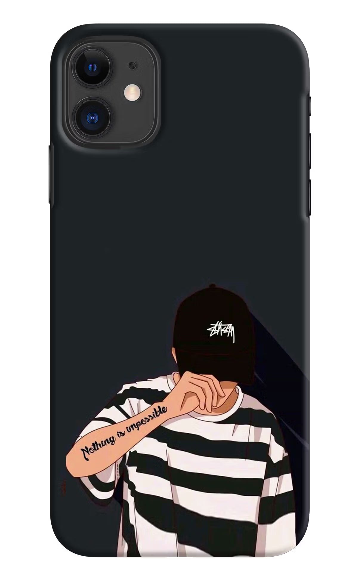 Aesthetic Boy iPhone 11 Hard Case Back Cover by Casekaro
