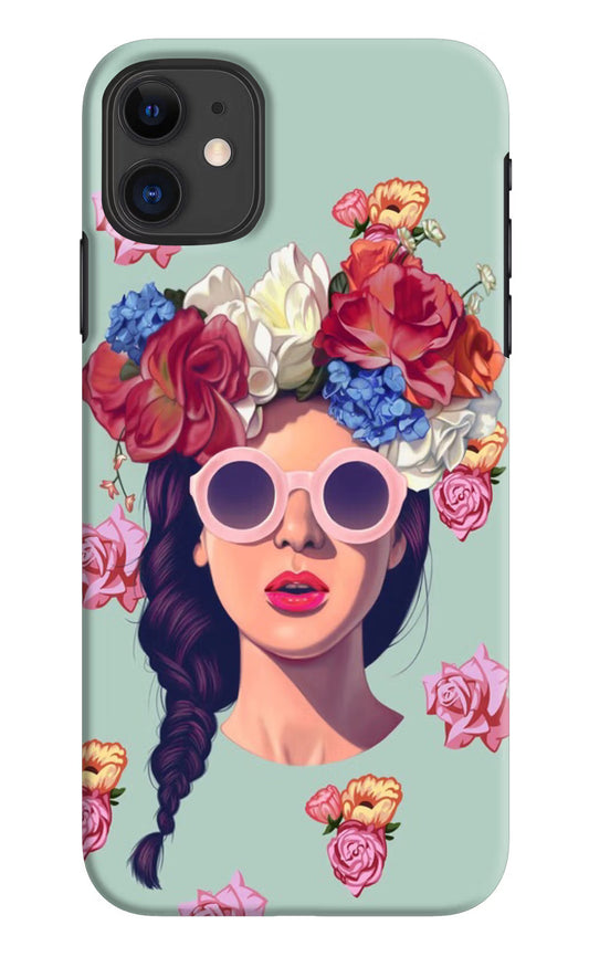 Pretty Girl iPhone 11 Hard Case Back Cover by Casekaro
