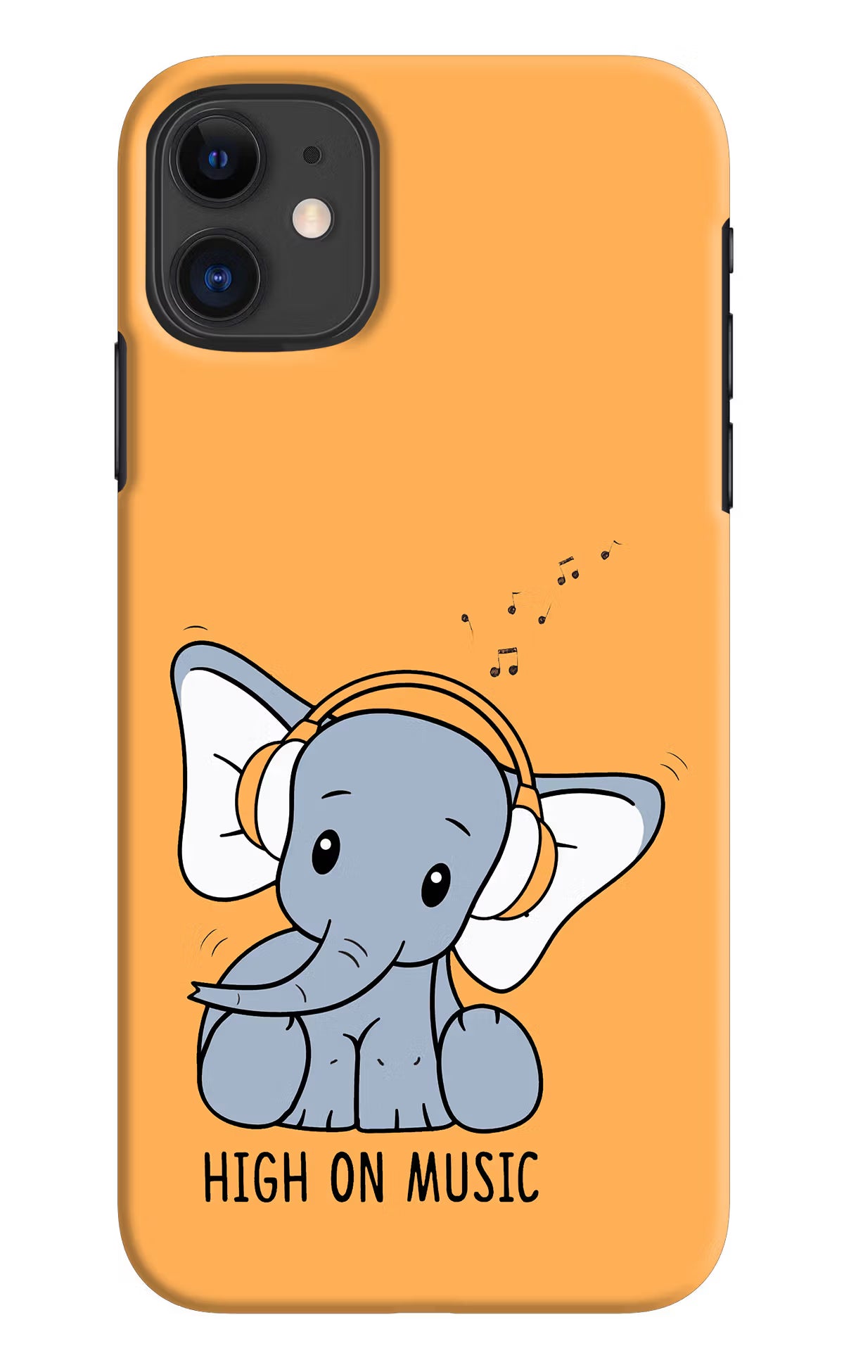 High On Music iPhone 11 Hard Case Back Cover by Casekaro