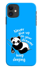 Keep Sleeping iPhone 11 Hard Case Back Cover by Casekaro