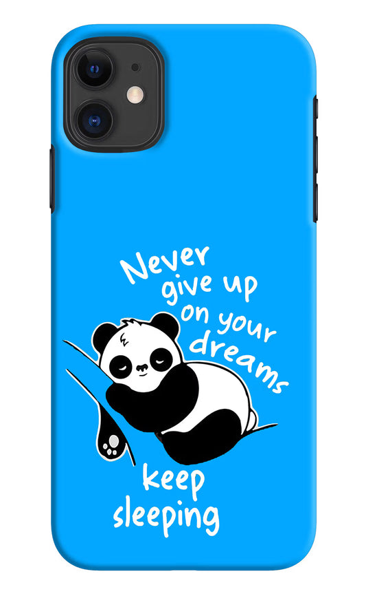 Keep Sleeping iPhone 11 Hard Case Back Cover by Casekaro