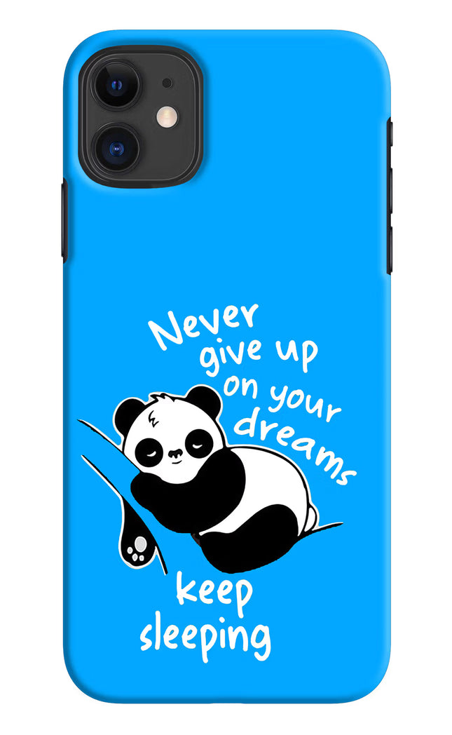 Keep Sleeping iPhone 11 Hard Case Back Cover by Casekaro
