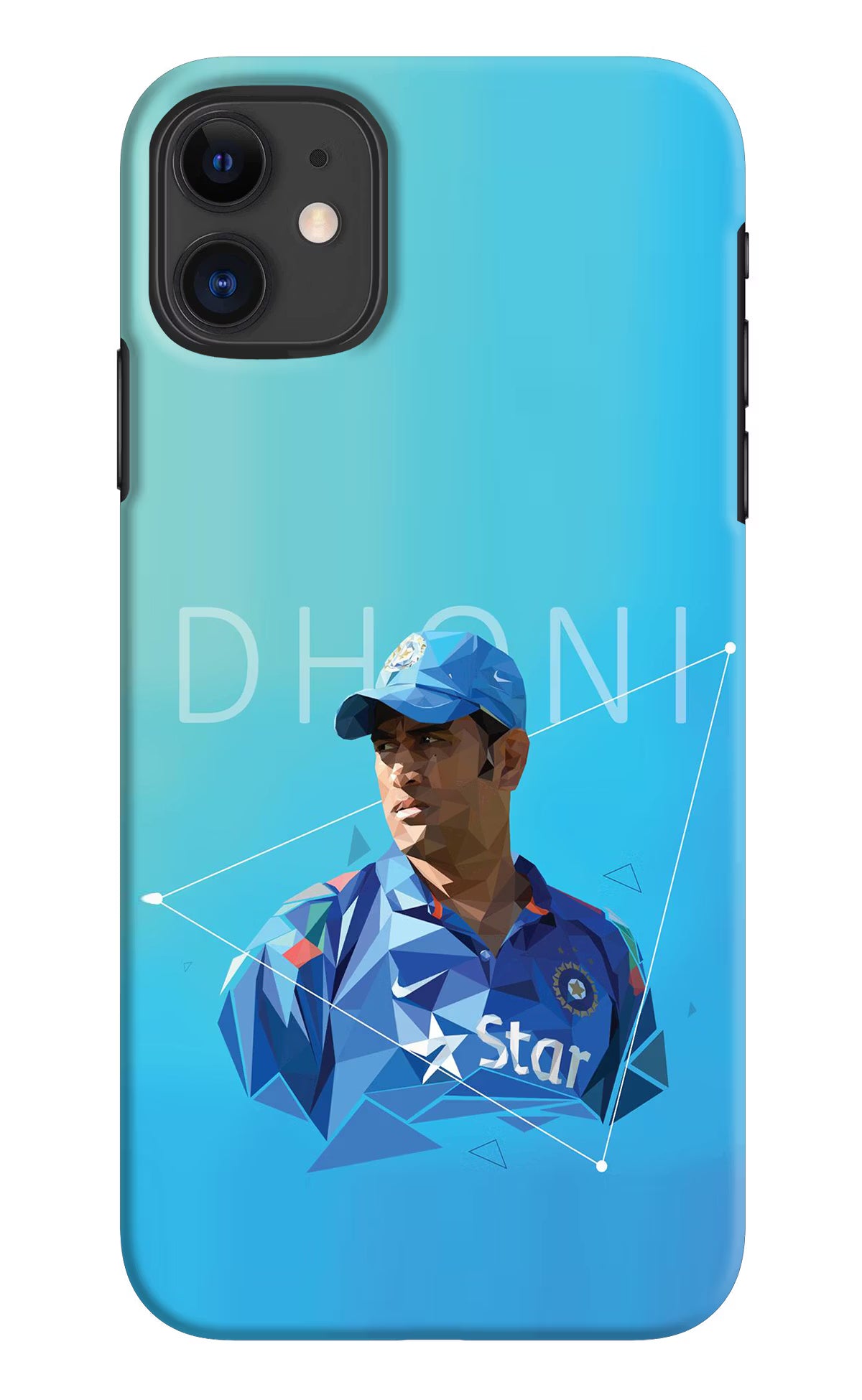 Dhoni Artwork iPhone 11 Hard Case Back Cover by Casekaro