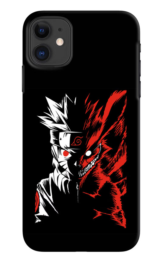 Naruto Two Face iPhone 11 Hard Case Back Cover by Casekaro