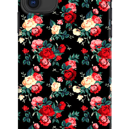 Rose Pattern iPhone 11 Hard Case Back Cover by Casekaro