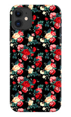Rose Pattern iPhone 11 Hard Case Back Cover by Casekaro