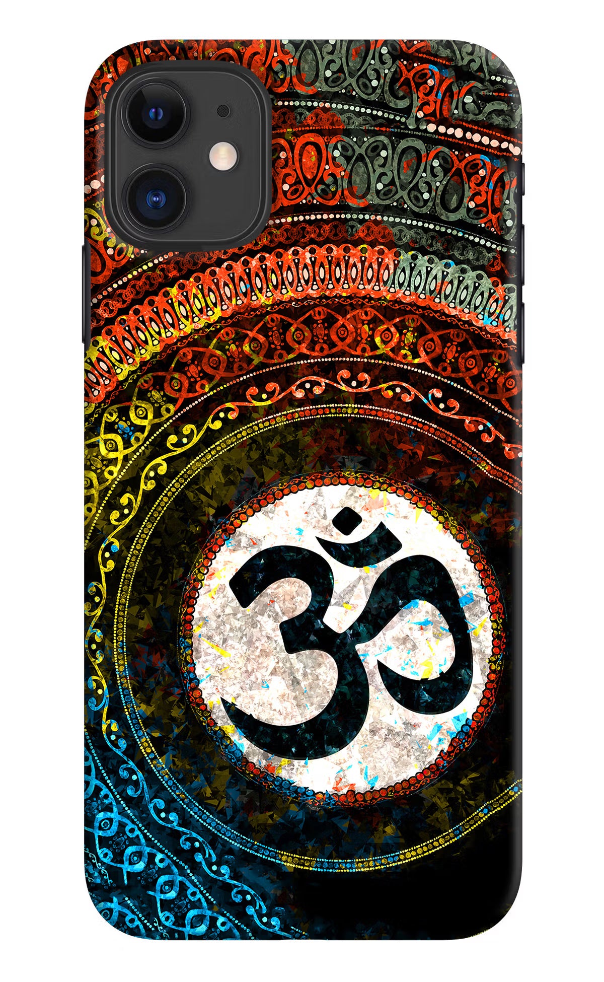 Om Cultural iPhone 11 Hard Case Back Cover by Casekaro