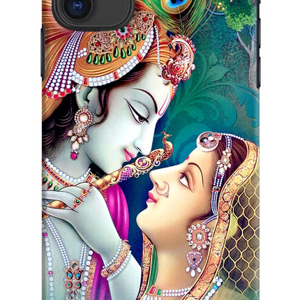 Lord Radha Krishna iPhone 11 Hard Case Back Cover by Casekaro