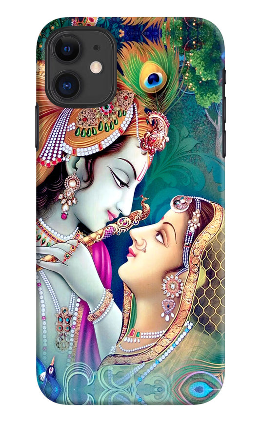 Lord Radha Krishna iPhone 11 Hard Case Back Cover by Casekaro